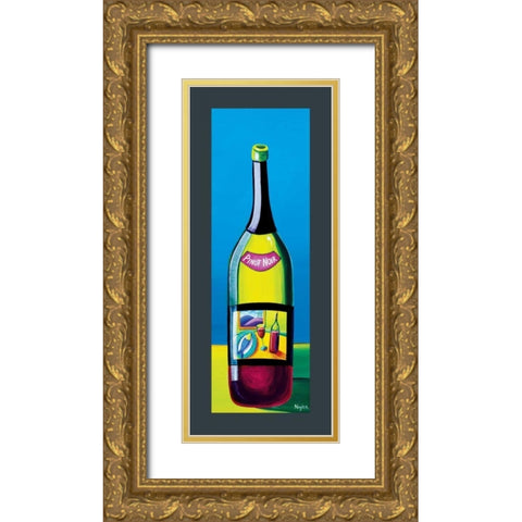 Pinot Noir Gold Ornate Wood Framed Art Print with Double Matting by Naylor, Mary