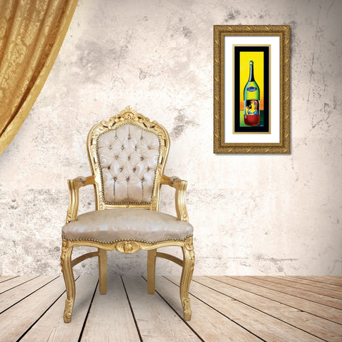 Cabernet Gold Ornate Wood Framed Art Print with Double Matting by Naylor, Mary