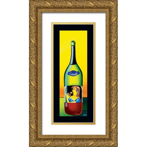 Cabernet Gold Ornate Wood Framed Art Print with Double Matting by Naylor, Mary