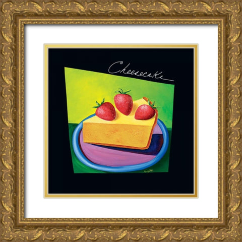 Cheesecake Gold Ornate Wood Framed Art Print with Double Matting by Naylor, Mary