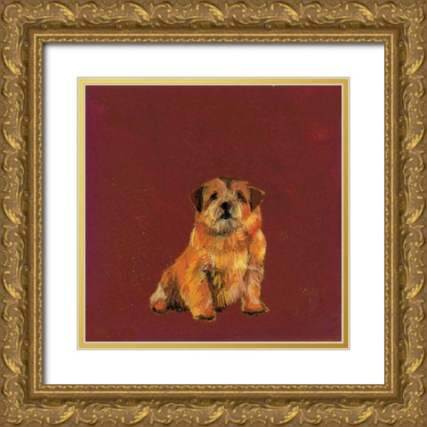 Mans Best Friend I Gold Ornate Wood Framed Art Print with Double Matting by Nicholas, Debbie