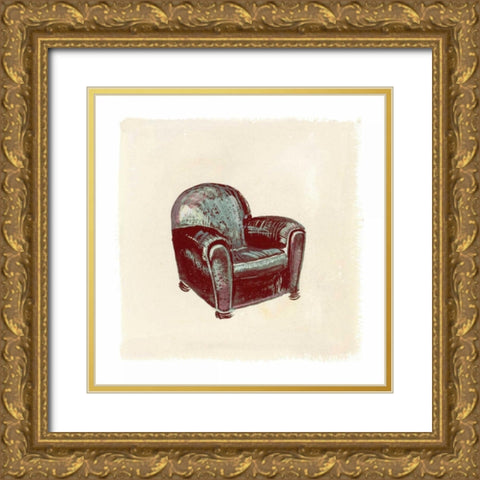 Frau Chair I Gold Ornate Wood Framed Art Print with Double Matting by Nicholas, Debbie