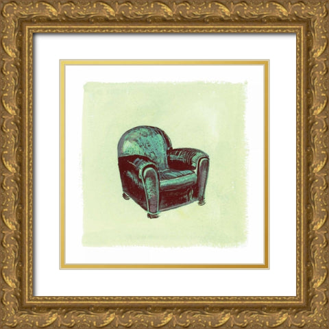 Frau Chair II Gold Ornate Wood Framed Art Print with Double Matting by Nicholas, Debbie