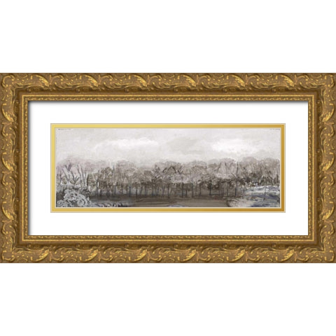 Twilight Gold Ornate Wood Framed Art Print with Double Matting by Nicholas, Debbie