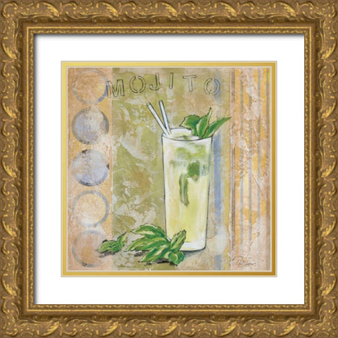 Mojito Gold Ornate Wood Framed Art Print with Double Matting by Osborne, Susan