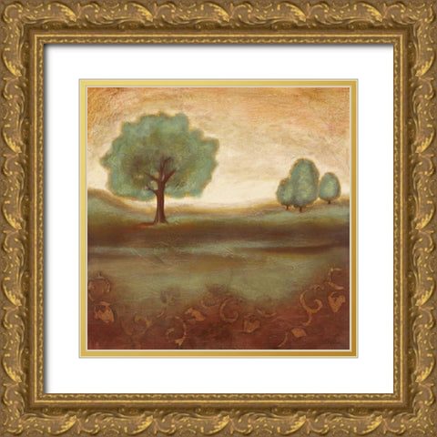 Summer Glow I Gold Ornate Wood Framed Art Print with Double Matting by Osborne, Susan