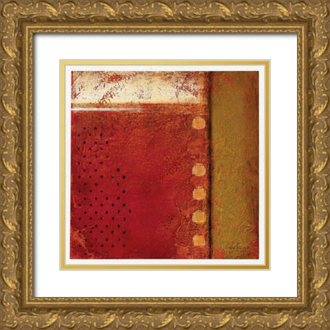 Spice Field II Gold Ornate Wood Framed Art Print with Double Matting by Osborne, Susan