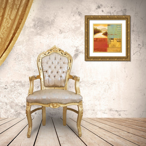 Lakeside Memories I Gold Ornate Wood Framed Art Print with Double Matting by Osborne, Susan