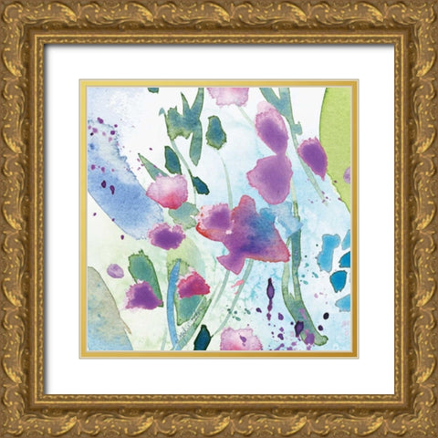 Wildflower Dance I Gold Ornate Wood Framed Art Print with Double Matting by Paton, Julie