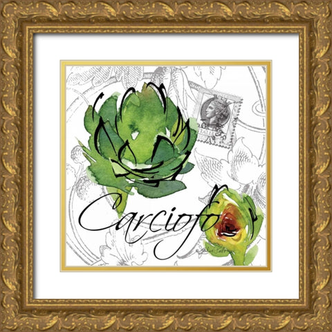 Alfresco Italia I Gold Ornate Wood Framed Art Print with Double Matting by Paton, Julie