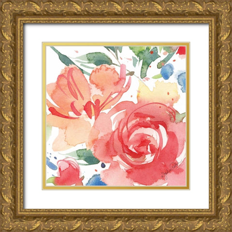 Sarafina I Gold Ornate Wood Framed Art Print with Double Matting by Paton, Julie