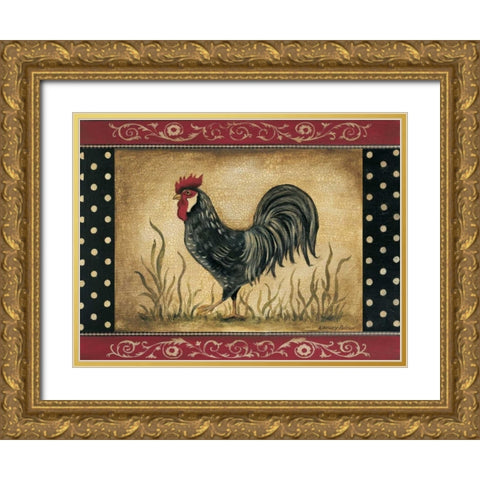 Rise-n-Shine Gold Ornate Wood Framed Art Print with Double Matting by Poloson, Kimberly