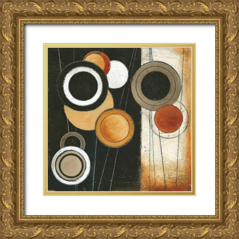 Tangents I Gold Ornate Wood Framed Art Print with Double Matting by Poloson, Kimberly