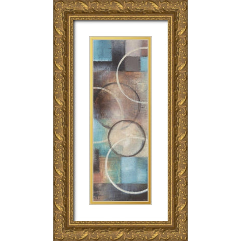 Blue Sky II Gold Ornate Wood Framed Art Print with Double Matting by Poloson, Kimberly