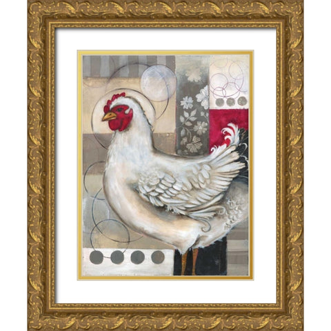 Full Circle II Gold Ornate Wood Framed Art Print with Double Matting by Poloson, Kimberly