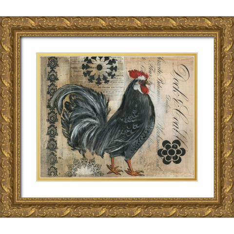 Daily Record I Gold Ornate Wood Framed Art Print with Double Matting by Poloson, Kimberly