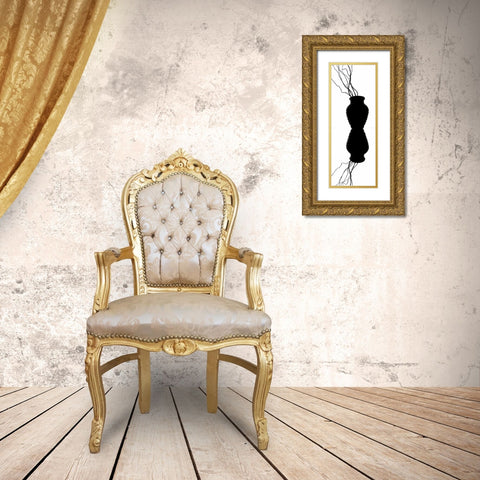 Still Life Reflections II Gold Ornate Wood Framed Art Print with Double Matting by Burkhart, Monika