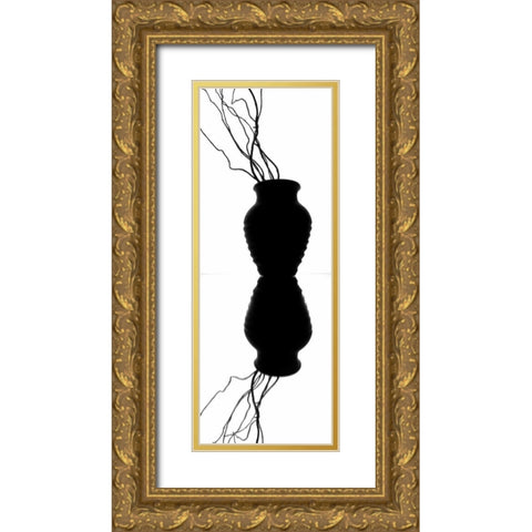 Still Life Reflections II Gold Ornate Wood Framed Art Print with Double Matting by Burkhart, Monika