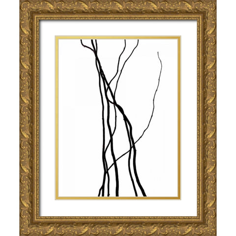 Its Not Burnt Gold Ornate Wood Framed Art Print with Double Matting by Burkhart, Monika