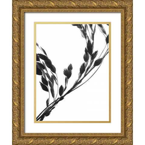 Soliloquy II Gold Ornate Wood Framed Art Print with Double Matting by Burkhart, Monika