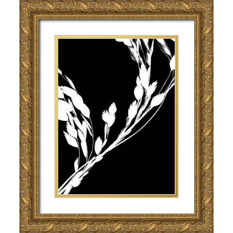 Soliloquy Reverse II Gold Ornate Wood Framed Art Print with Double Matting by Burkhart, Monika