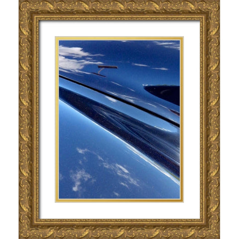 Clouds On The Car II Gold Ornate Wood Framed Art Print with Double Matting by Burkhart, Monika