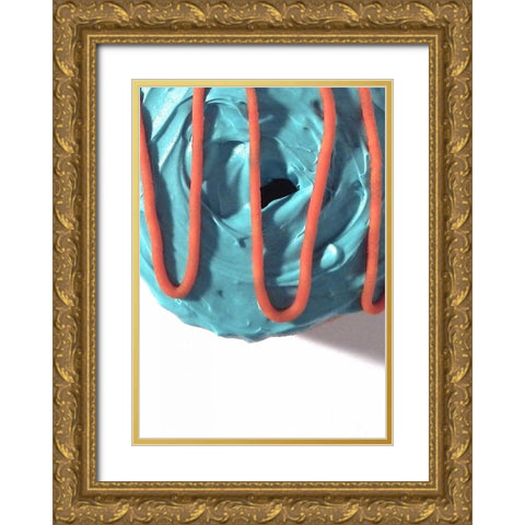 Doughnut Fun I Gold Ornate Wood Framed Art Print with Double Matting by Burkhart, Monika