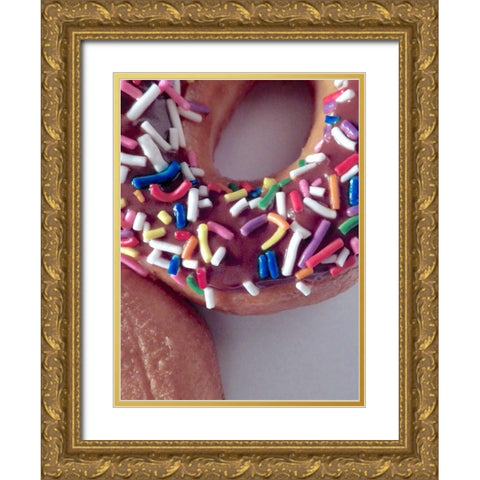Classic Doughnut I Gold Ornate Wood Framed Art Print with Double Matting by Burkhart, Monika