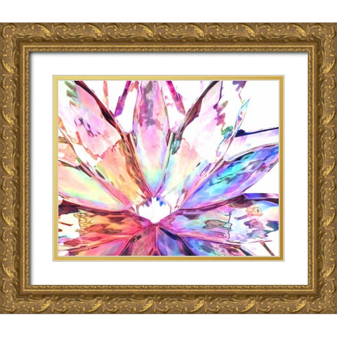 Prismatique I Gold Ornate Wood Framed Art Print with Double Matting by Burkhart, Monika