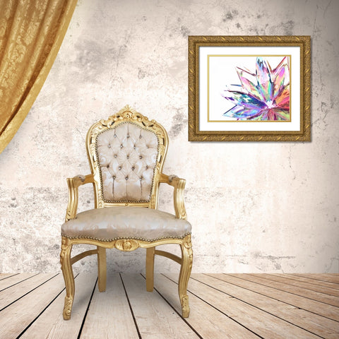 Prismatique II Gold Ornate Wood Framed Art Print with Double Matting by Burkhart, Monika