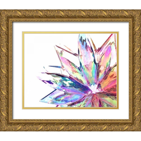 Prismatique II Gold Ornate Wood Framed Art Print with Double Matting by Burkhart, Monika