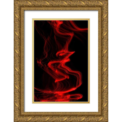 Flamenco I Gold Ornate Wood Framed Art Print with Double Matting by Burkhart, Monika