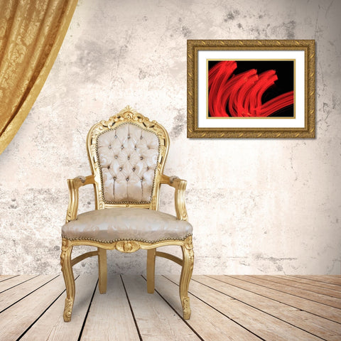 High Velocity II Gold Ornate Wood Framed Art Print with Double Matting by Burkhart, Monika