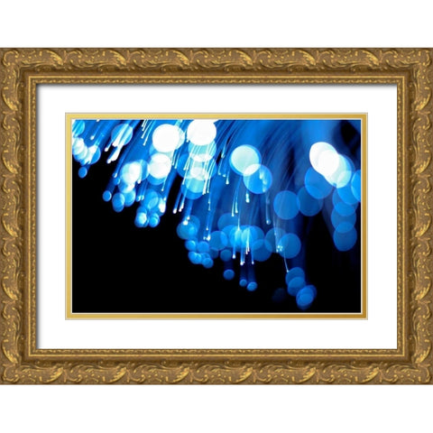 Moon Drops III Gold Ornate Wood Framed Art Print with Double Matting by Burkhart, Monika