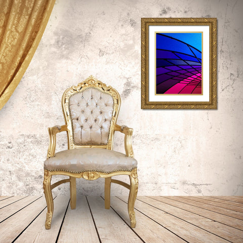 Rainglo I Gold Ornate Wood Framed Art Print with Double Matting by Burkhart, Monika