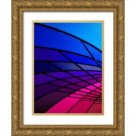 Rainglo I Gold Ornate Wood Framed Art Print with Double Matting by Burkhart, Monika