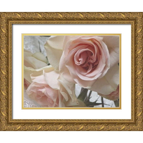 Summer Romance II Gold Ornate Wood Framed Art Print with Double Matting by Burkhart, Monika