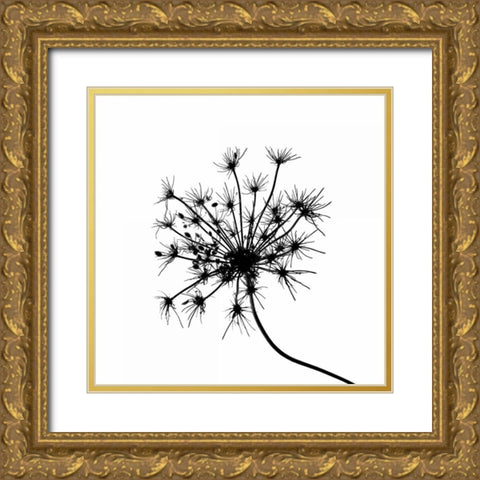 Silhouette daâ‚¬â„¢esprit I Gold Ornate Wood Framed Art Print with Double Matting by Burkhart, Monika
