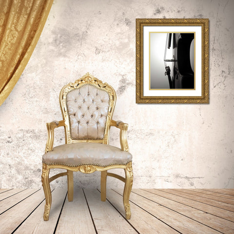 Violin II Gold Ornate Wood Framed Art Print with Double Matting by Burkhart, Monika