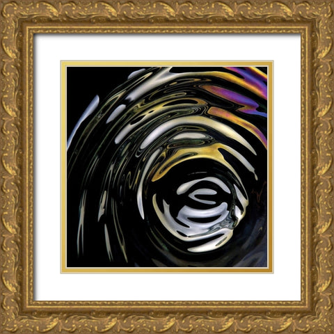 Ripple I Gold Ornate Wood Framed Art Print with Double Matting by Burkhart, Monika