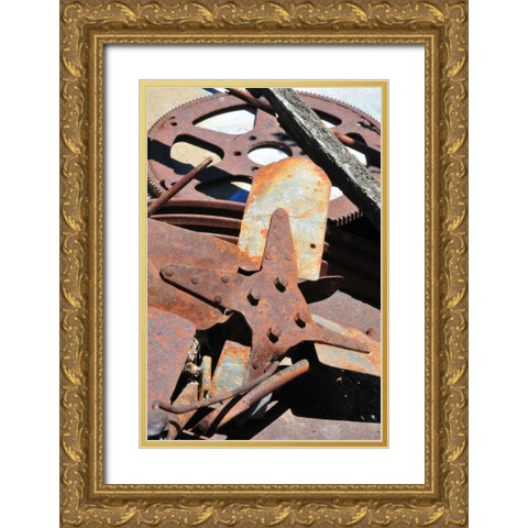 New Era III Gold Ornate Wood Framed Art Print with Double Matting by Berzel, Erin