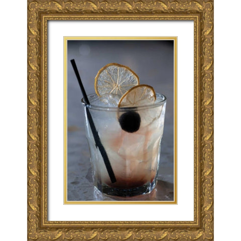 Cocktail Hour VI Gold Ornate Wood Framed Art Print with Double Matting by Berzel, Erin