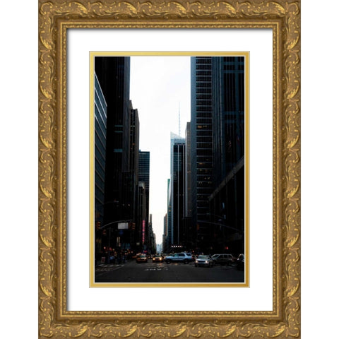 Radio City Gold Ornate Wood Framed Art Print with Double Matting by Berzel, Erin