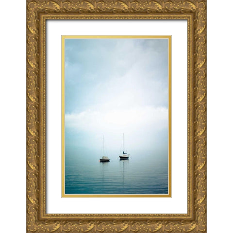 Whidbey Island III Gold Ornate Wood Framed Art Print with Double Matting by Berzel, Erin