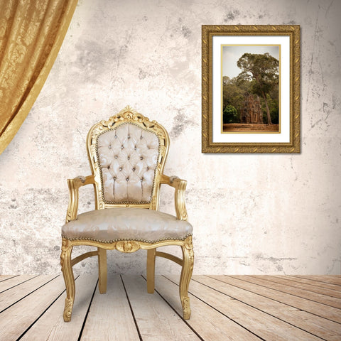 Prasat Suor Prat I Gold Ornate Wood Framed Art Print with Double Matting by Berzel, Erin