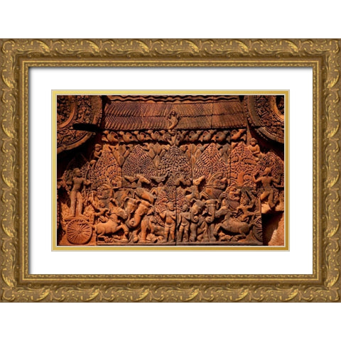 Carvings I Gold Ornate Wood Framed Art Print with Double Matting by Berzel, Erin