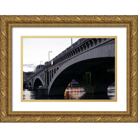 Wilson Bridge I Gold Ornate Wood Framed Art Print with Double Matting by Berzel, Erin