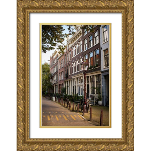 Amsterdam Road II Gold Ornate Wood Framed Art Print with Double Matting by Berzel, Erin