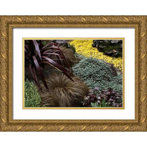 Garden Glimpse IV Gold Ornate Wood Framed Art Print with Double Matting by Crane, Rita