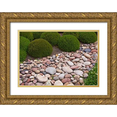 Garden Glimpse VIII Gold Ornate Wood Framed Art Print with Double Matting by Crane, Rita